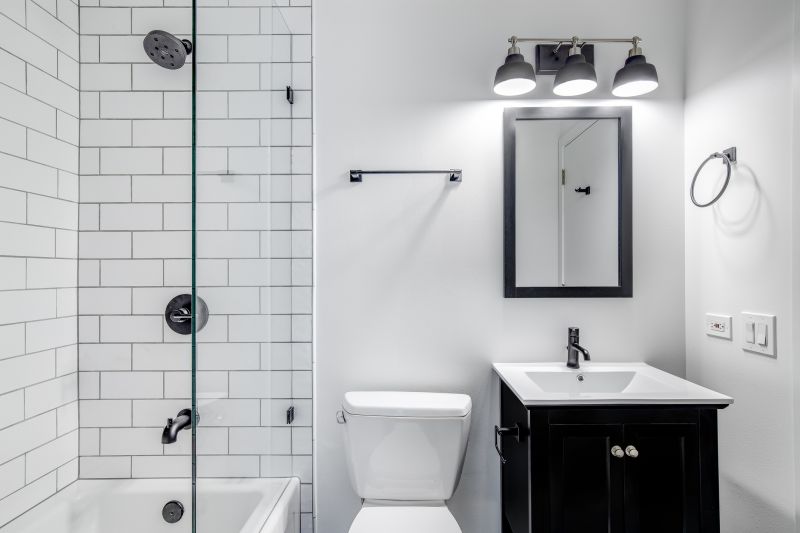 Sleek Matte Black Fixtures